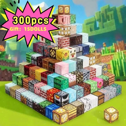 Magnetic Building Blocks DIY Mini World Puzzle Toy Set for Kids Learning Fun