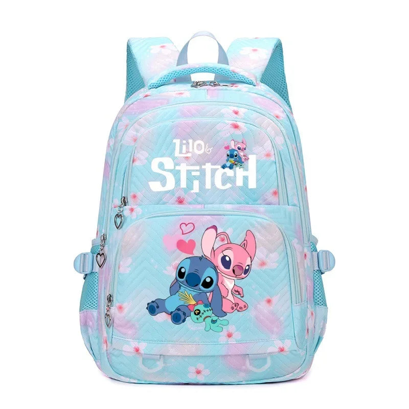 Large Stitch Backpack Anime Daypack Schoolbag Casual Travel Knapsack for Girls