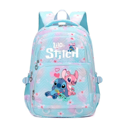 Large Stitch Backpack Anime Daypack Schoolbag Casual Travel Knapsack for Girls