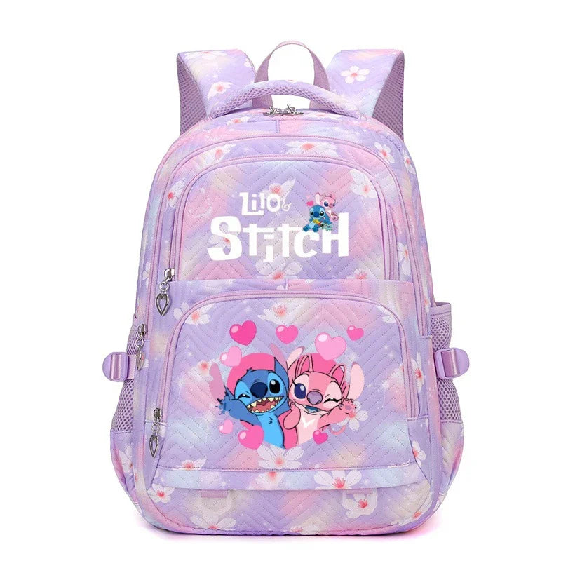 Large Stitch Backpack Anime Daypack Schoolbag Casual Travel Knapsack for Girls