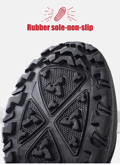 Men's Waterproof Insulated Winter Snow Boots Warm Outdoor Hiking Footwear