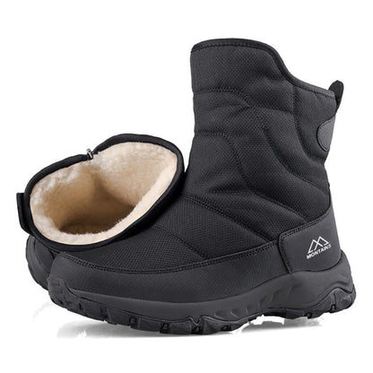 Men's Waterproof Insulated Winter Snow Boots Warm Outdoor Hiking Footwear