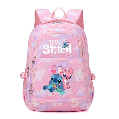 Large Stitch Backpack Anime Daypack Schoolbag Casual Travel Knapsack for Girls
