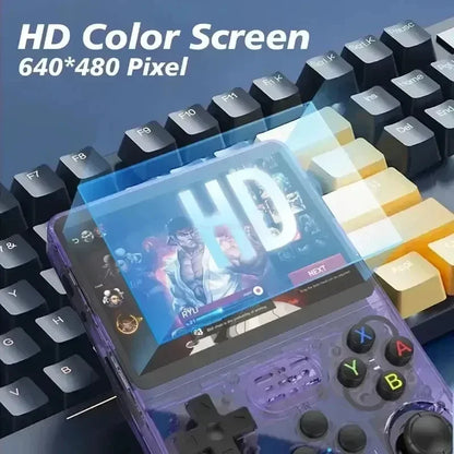 R36S Retro Handheld Video Game Console Linux System 3.5-inch IPS Screen Portable Player 64GB 15000 Games Gifts