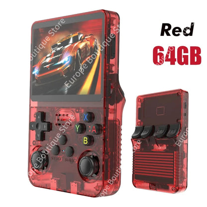 R36S Handheld Game Players 20000+ Games Portable Console 64/128GB Retro Games Emulators Gift