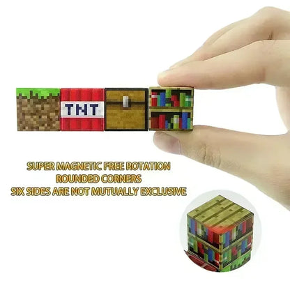 Magnetic Building Blocks DIY Mini World Puzzle Toy Set for Kids Learning Fun