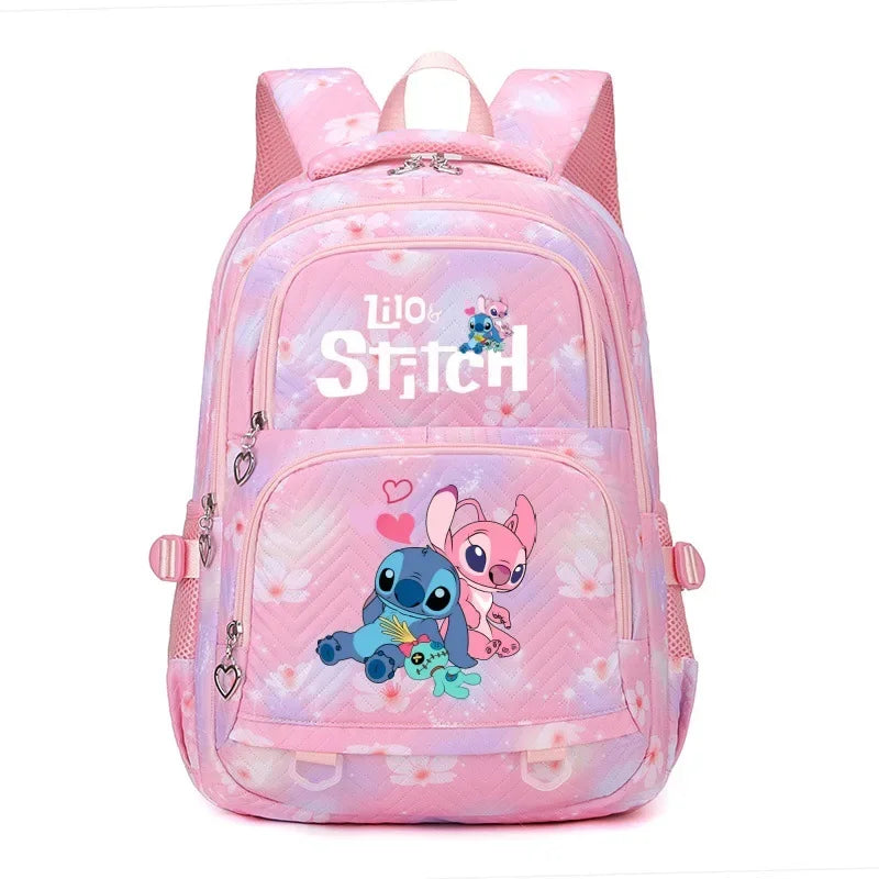 Large Stitch Backpack Anime Daypack Schoolbag Casual Travel Knapsack for Girls