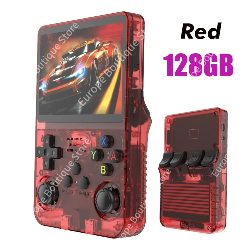 R36S Handheld Game Players 20000+ Games Portable Console 64/128GB Retro Games Emulators Gift
