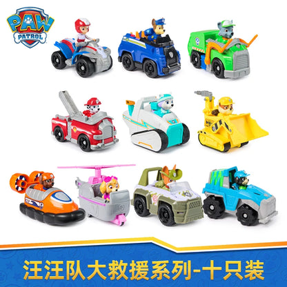 PAW PATROL Vehicle Car Ryder Tracker Everest Chase Rex Skye Rocky Marshall Zuma Action Figure Toy Kid Birthday Gift