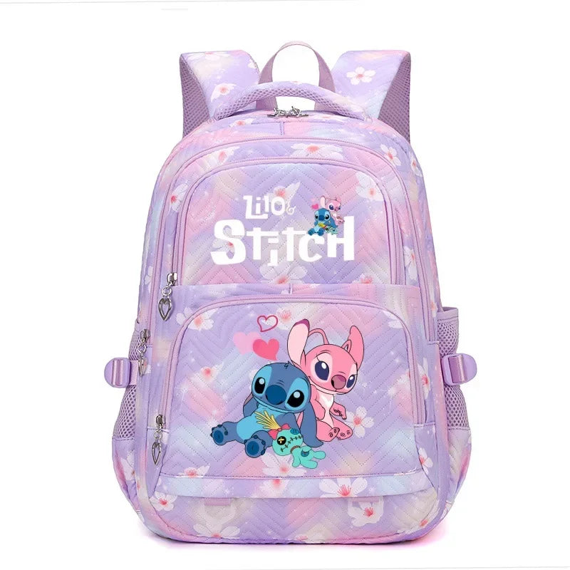 Large Stitch Backpack Anime Daypack Schoolbag Casual Travel Knapsack for Girls