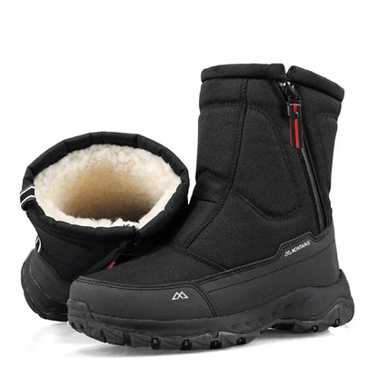 Men's Waterproof Insulated Winter Snow Boots Warm Outdoor Hiking Footwear