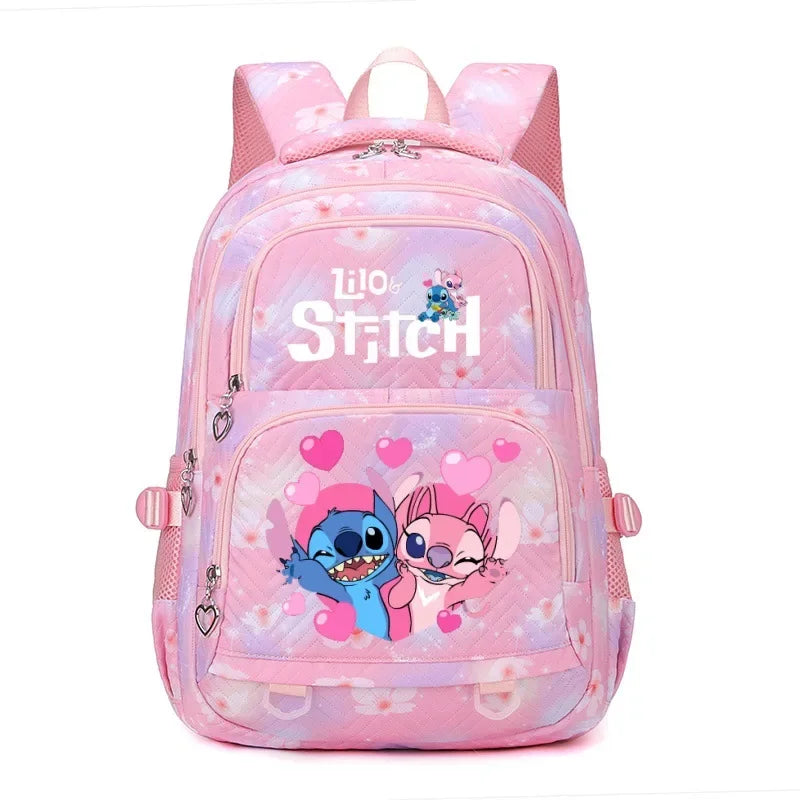 Large Stitch Backpack Anime Daypack Schoolbag Casual Travel Knapsack for Girls