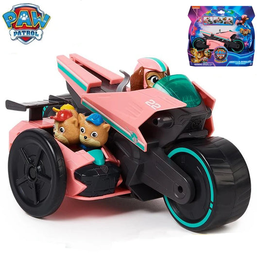 Paw Patrol Mighty Movie Liberty & Poms Vehicles Rescue Car with cats Action Figure Kids Birthday Gift