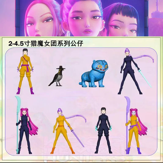 KPop Demon Hunters Action Figure Toys Derpy Tiger Rumi Mira Zoey Sussy Doll for Fans Birthdays Gifts