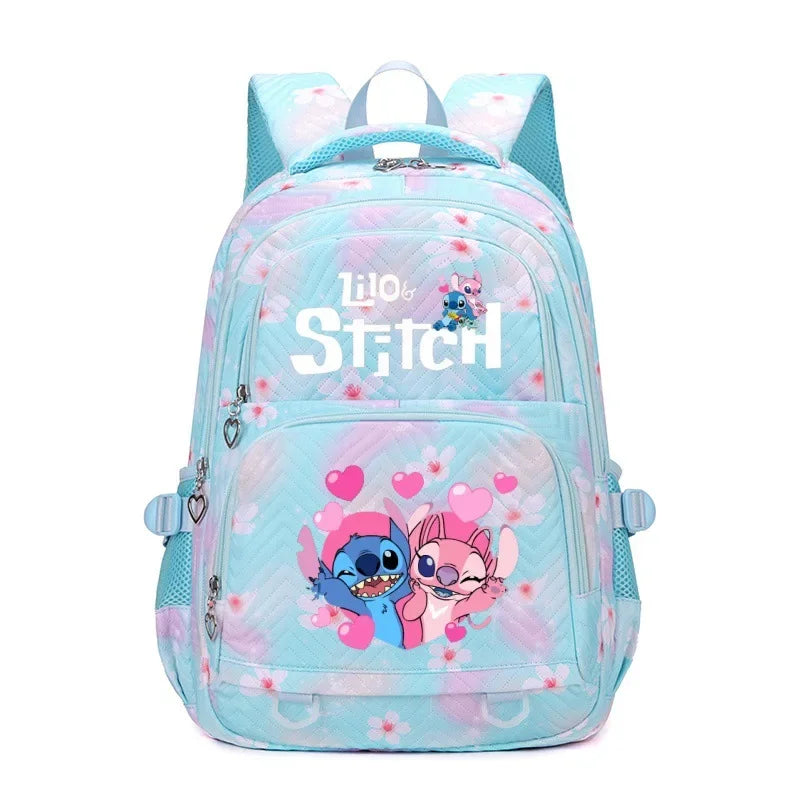 Large Stitch Backpack Anime Daypack Schoolbag Casual Travel Knapsack for Girls