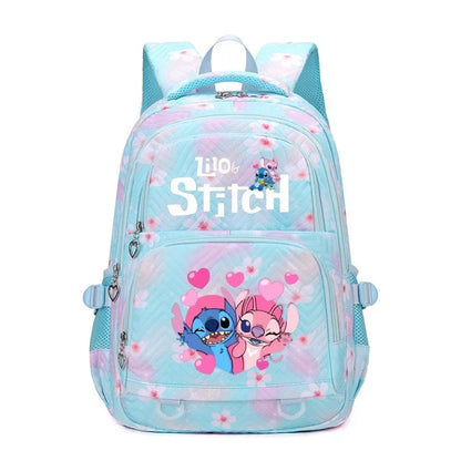 Large Stitch Backpack Anime Daypack Schoolbag Casual Travel Knapsack for Girls