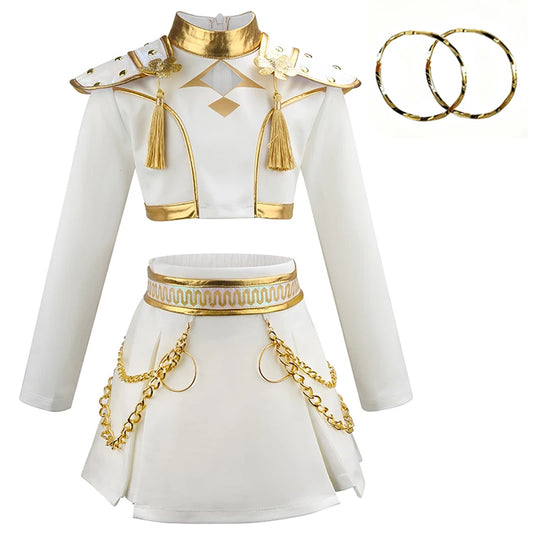 Korean Style Anime Cosplay Costume for Girls Halloween Party Outfit Set