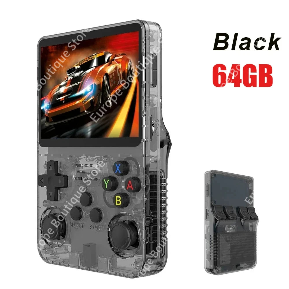 R36S Handheld Game Players 20000+ Games Portable Console 64/128GB Retro Games Emulators Gift