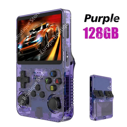 R36S Handheld Game Players 20000+ Games Portable Console 64/128GB Retro Games Emulators Gift